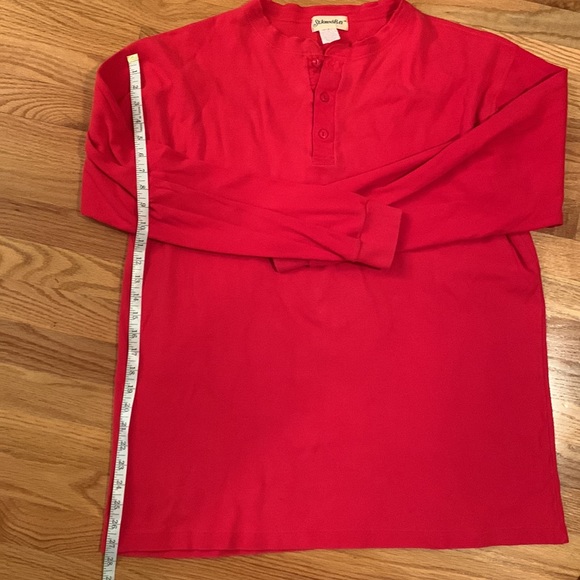 Men’s St. John’s Bay 100% Cotton Red Henley in Regular Size XL (46-48) - Picture 9 of 9